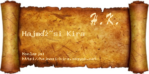Hajmási Kira névjegykártya